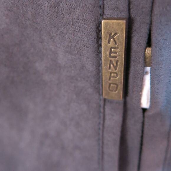 VINTAGE *NWT* KENPO Suede Jacket Size M Men Lined Zipper Hunter Green 90s Y2K - Picture 7 of 16